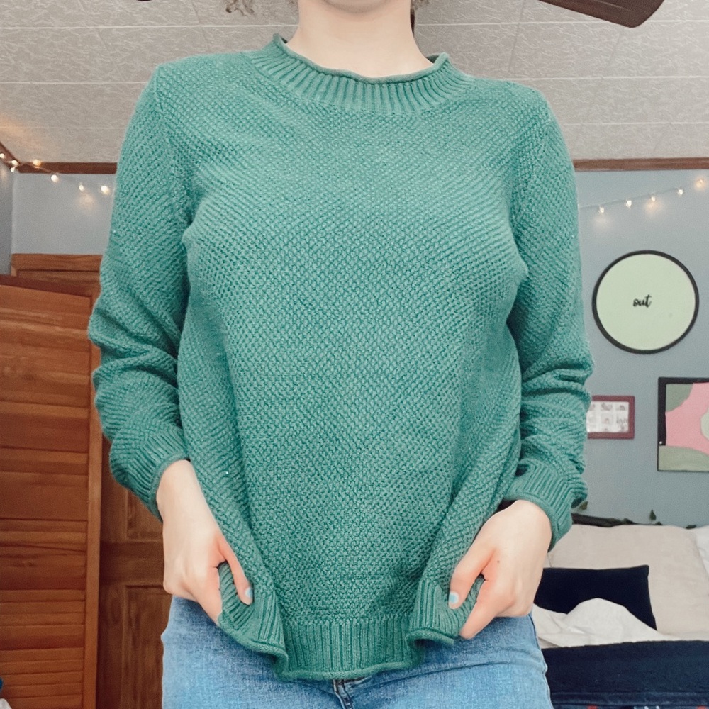 Green sweater